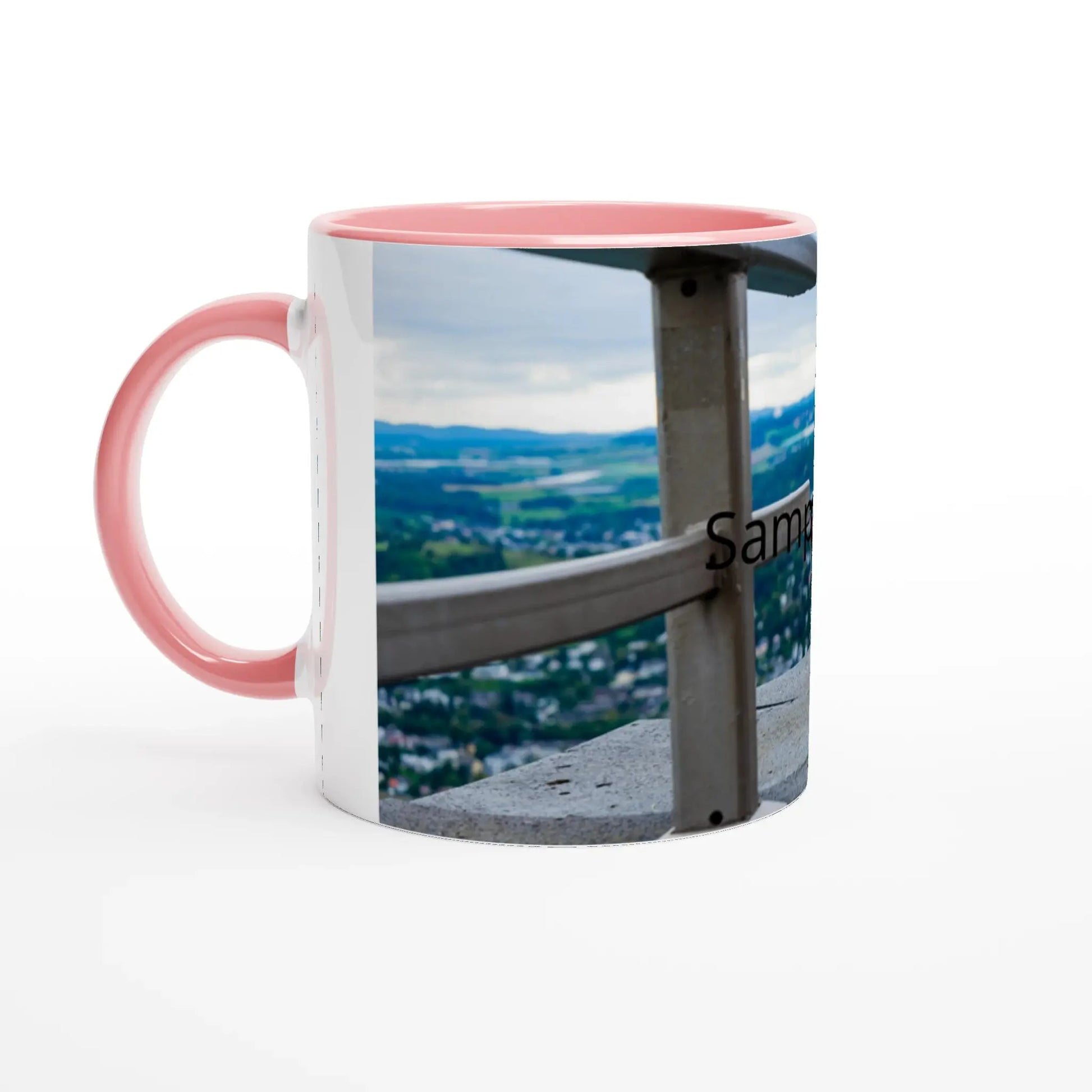 White 11oz Ceramic Mug with Color Inside - Zoey Kunstdrucke