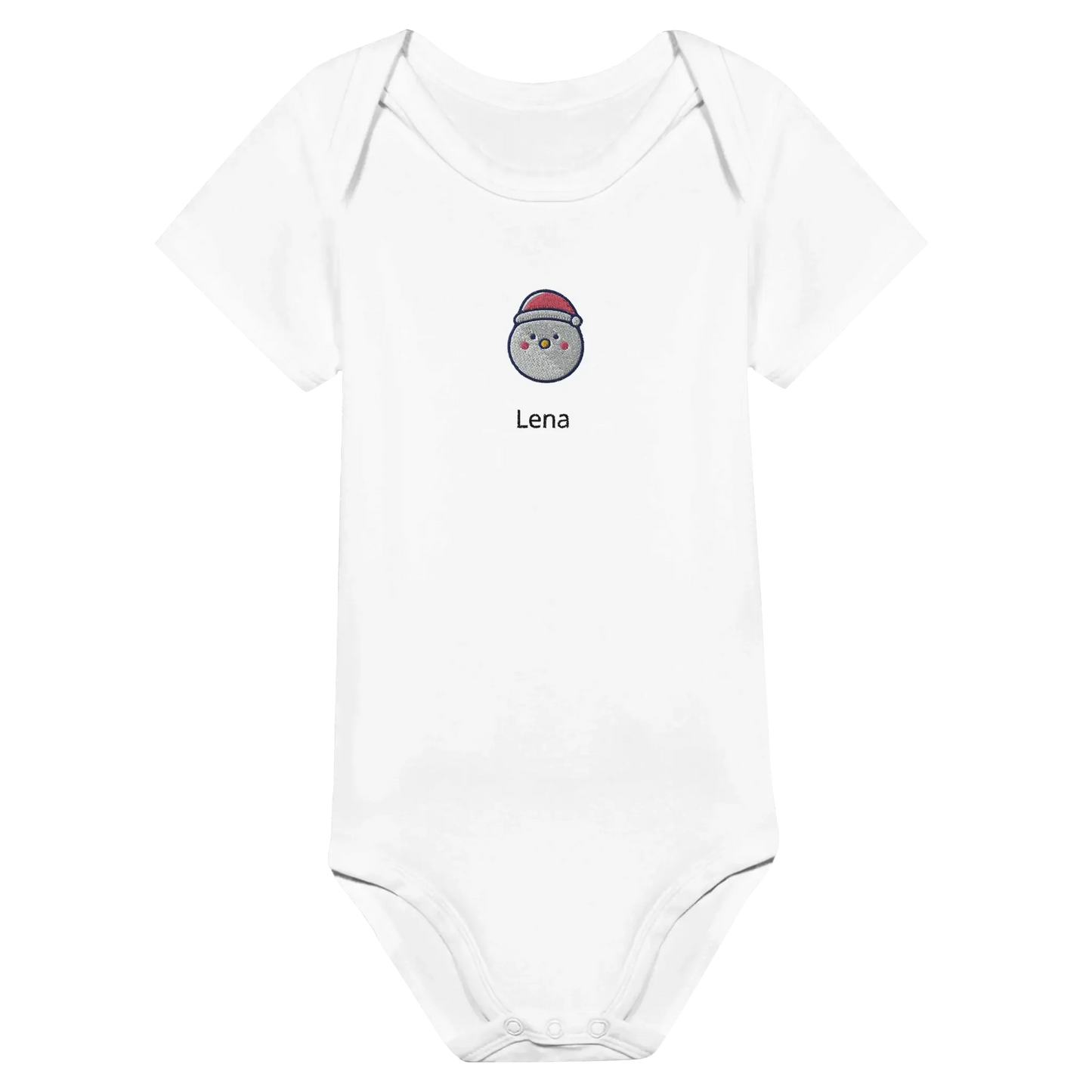 Liebevolle Erinnerung an Kindheitsmomente. Classic Baby Short Sleeve Bodysuit personalisiertes Geschenk zu Weihachten 🎅: freundlich und verspielt gestaltet. Zaubert ein Lächeln auf jedes Gesicht.