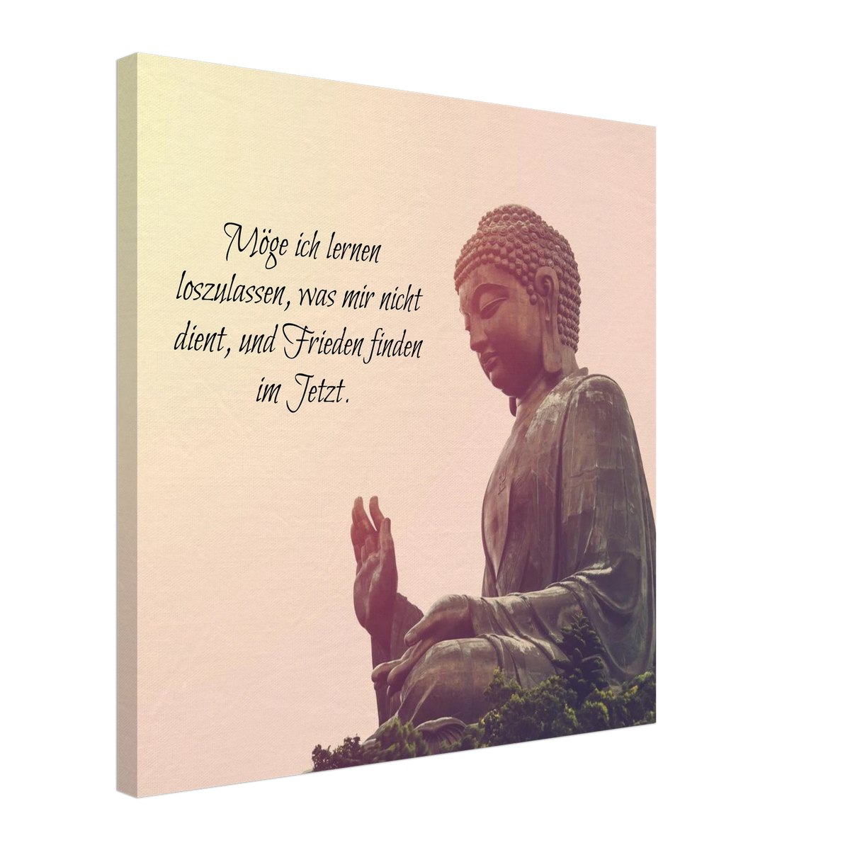 Dekoration mit Charakter. Tibetan Kraftgebete Canvas Print – Immersive Art Experience: zeitlos und harmonisch. Schlicht, elegant und wirkungsvoll.
