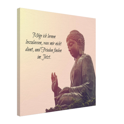 Dekoration mit Charakter. Tibetan Kraftgebete Canvas Print – Immersive Art Experience: zeitlos und harmonisch. Schlicht, elegant und wirkungsvoll.