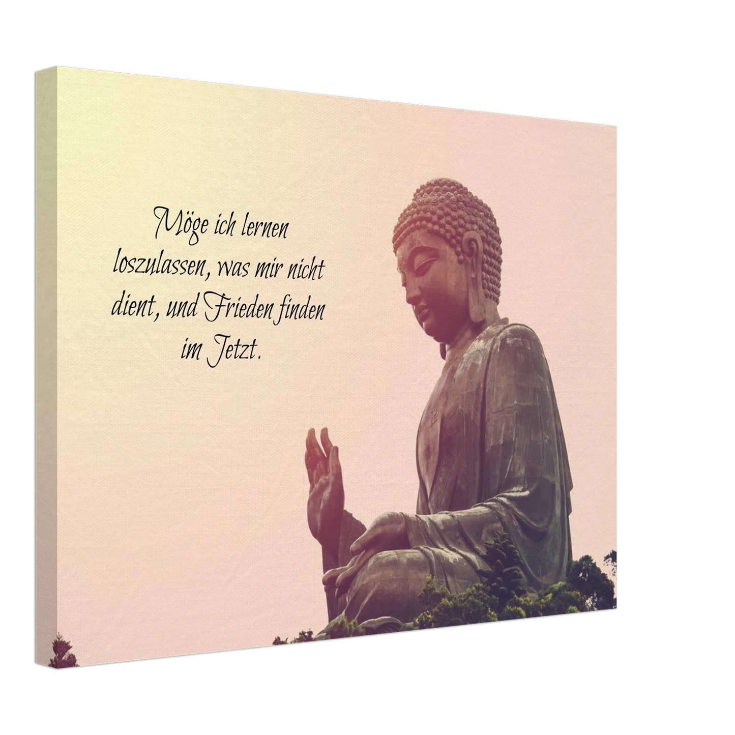 Stimmungsvolle Wandkunst für stilvolle Räume. Tibetan Kraftgebete Canvas Print – Immersive Art Experience: für stilvolle Raumgestaltung. Schlicht, elegant und wirkungsvoll.