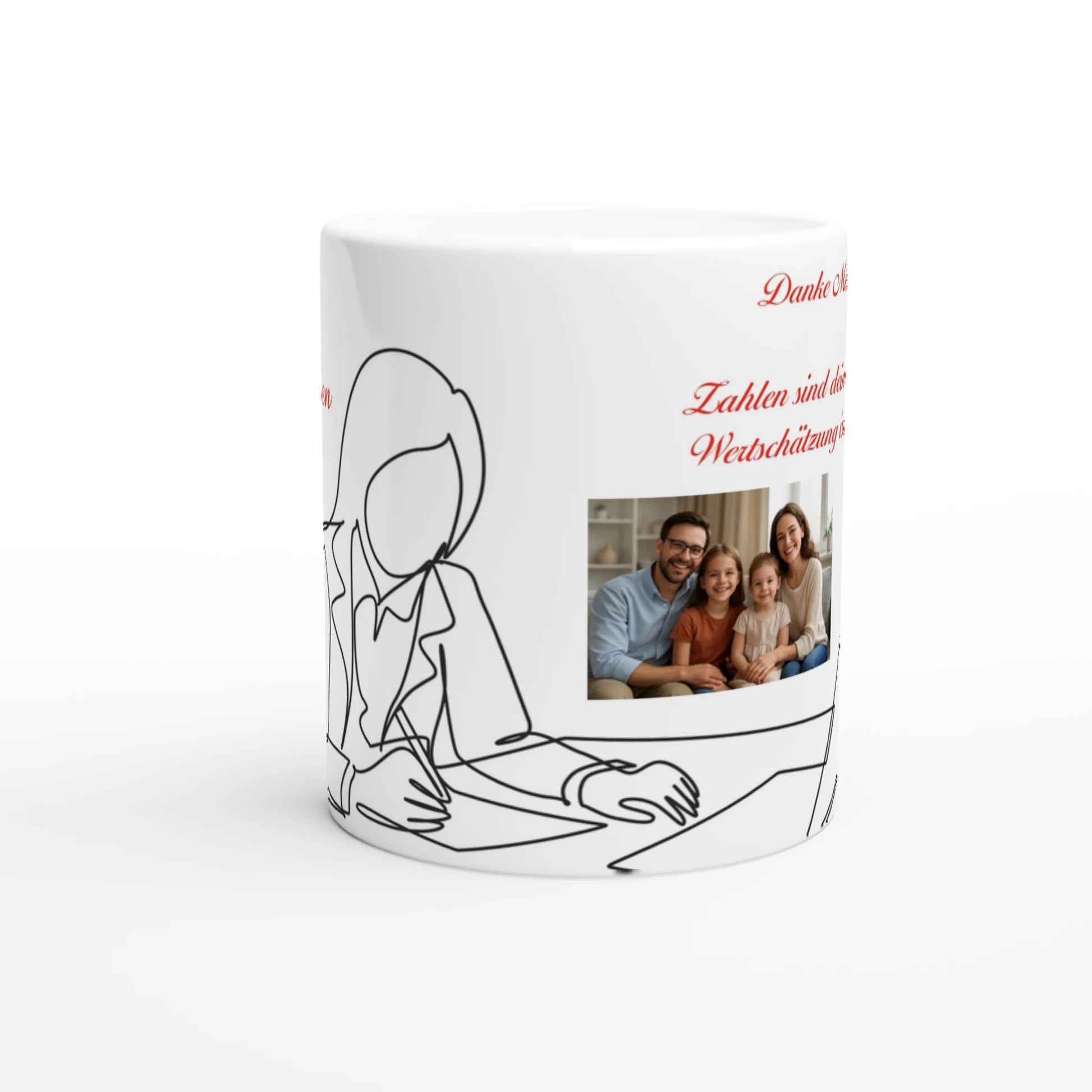 Hochwertige Keramiktasse für jeden Anlass. Personalisierte Tasse Buchhalterin - Mit Foto und Wunschtext: mit eigenem Namen, Spruch oder Foto. Ein besonderer Genuss für Kaffee- oder Teeliebhaber.