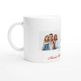 Feuerwehrfrau Personalisierbare Fototasse – Elegant 11oz Keramikkafé – personalisierbare Keramiktasse mit individuellem Motiv