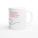 Feuerwehrfrau Personalisierbare Fototasse – Elegant 11oz Keramikkafé – individuell gestaltbare Tasse mit Foto oder Spruch
