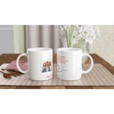Feuerwehrfrau Personalisierbare Fototasse – Elegant 11oz Keramikkafé – Fototasse mit individuell anpassbarem Design