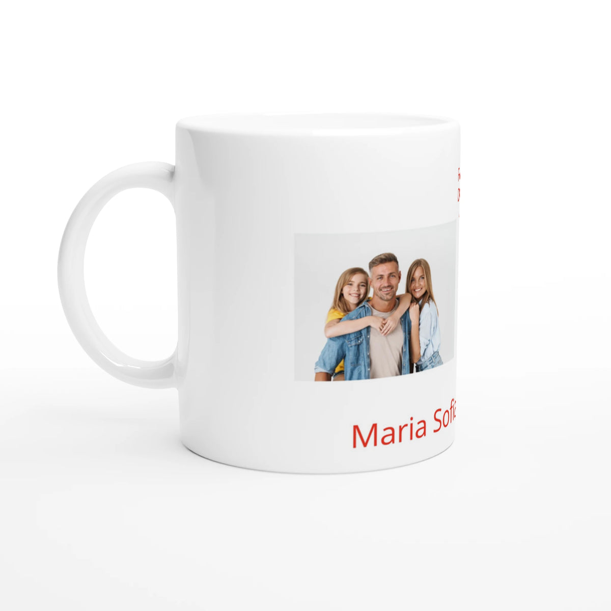 Personalisierte Tasse mit Foto - Feuerwehrmann – personalisierbare Keramiktasse mit individuellem Motiv