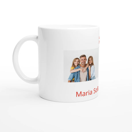 Personalisierte Tasse mit Foto - Feuerwehrmann – personalisierbare Keramiktasse mit individuellem Motiv