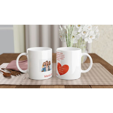 Stimmungsvolle Wandkunst für stilvolle Räume. Personalisierte Tasse mit Foto - Feuerwehrmann: zeitlos und harmonisch. Schlicht, elegant und wirkungsvoll.