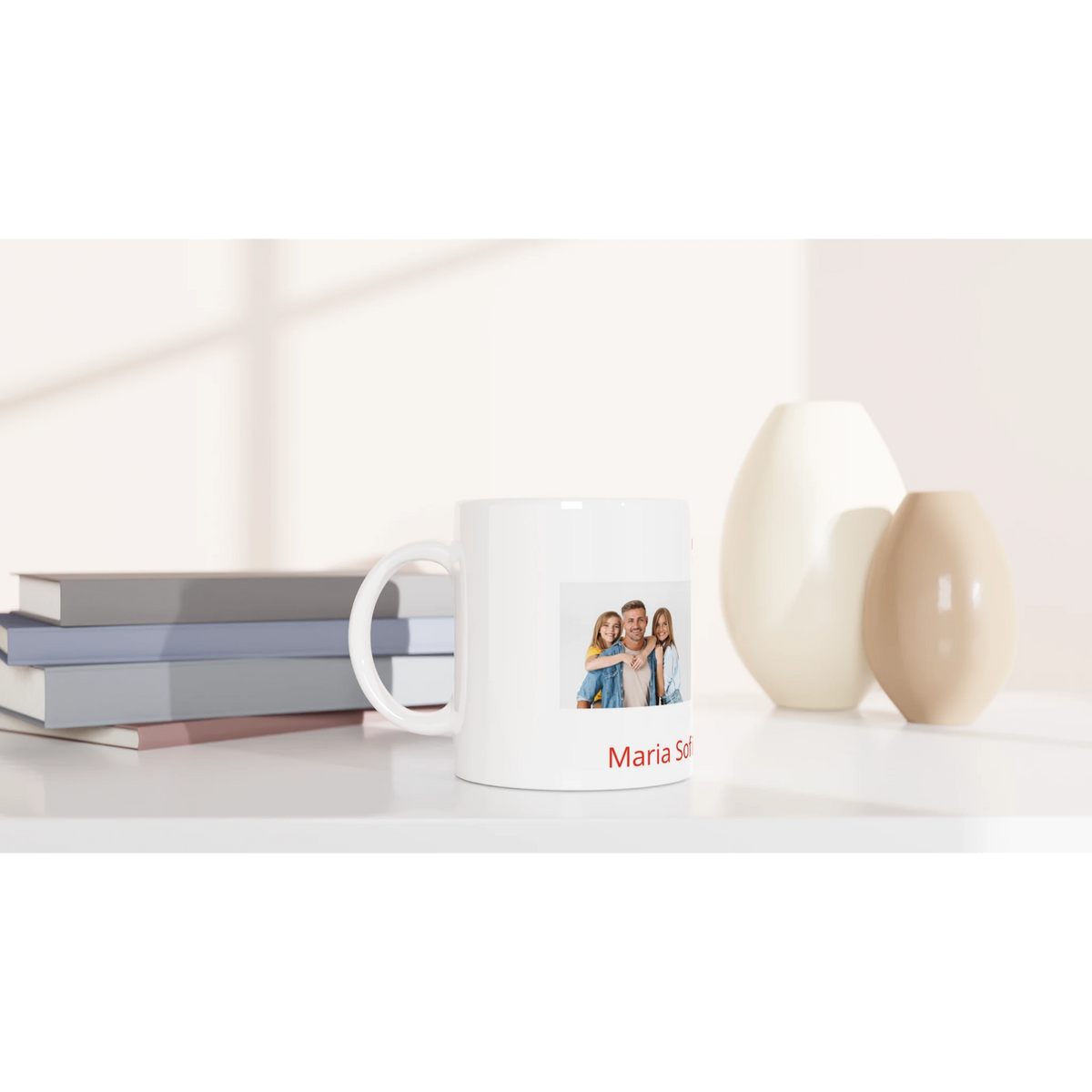 Dekoration mit Charakter. Personalisierte Tasse mit Foto - Feuerwehrmann: für stilvolle Raumgestaltung. Schlicht, elegant und wirkungsvoll.