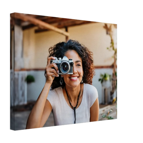 Stimmungsvolle Wandkunst für stilvolle Räume. Dein Foto auf Leinwand – Verewigen Sie Ihre Familienportraits: zeitlos und harmonisch. Schlicht, elegant und wirkungsvoll.