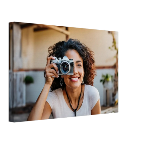 Dein Foto auf Leinwand – Verewigen Sie Ihre Familienportraits – Leinwandbild auf Holzkeilrahmen mit Motivdruck