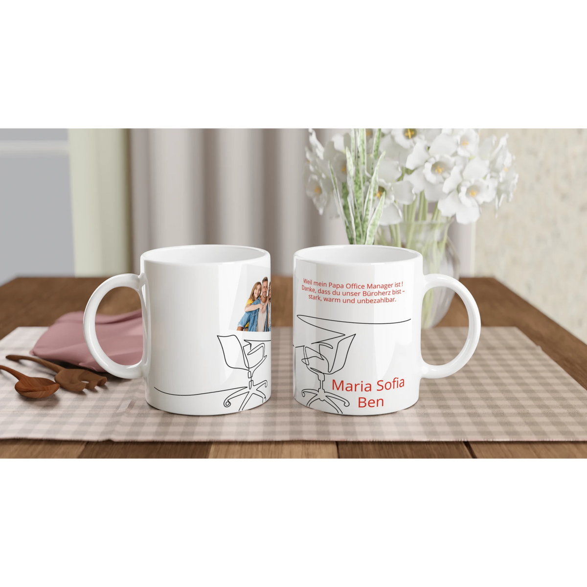 Fototasse personalisierbar – Office Manager – personalisierte Keramiktasse als persönliche Geschenkidee