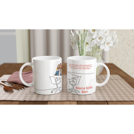 Fototasse personalisierbar – Office Manager – personalisierte Keramiktasse als persönliche Geschenkidee