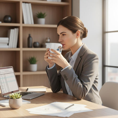 Fototasse personalisierbar – Office Manager – Keramiktasse mit personalisierbarer Druckgestaltung
