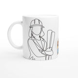 Fototasse personalisierbar – Ingenieurin – personalisierbare Keramiktasse mit individuellem Motiv