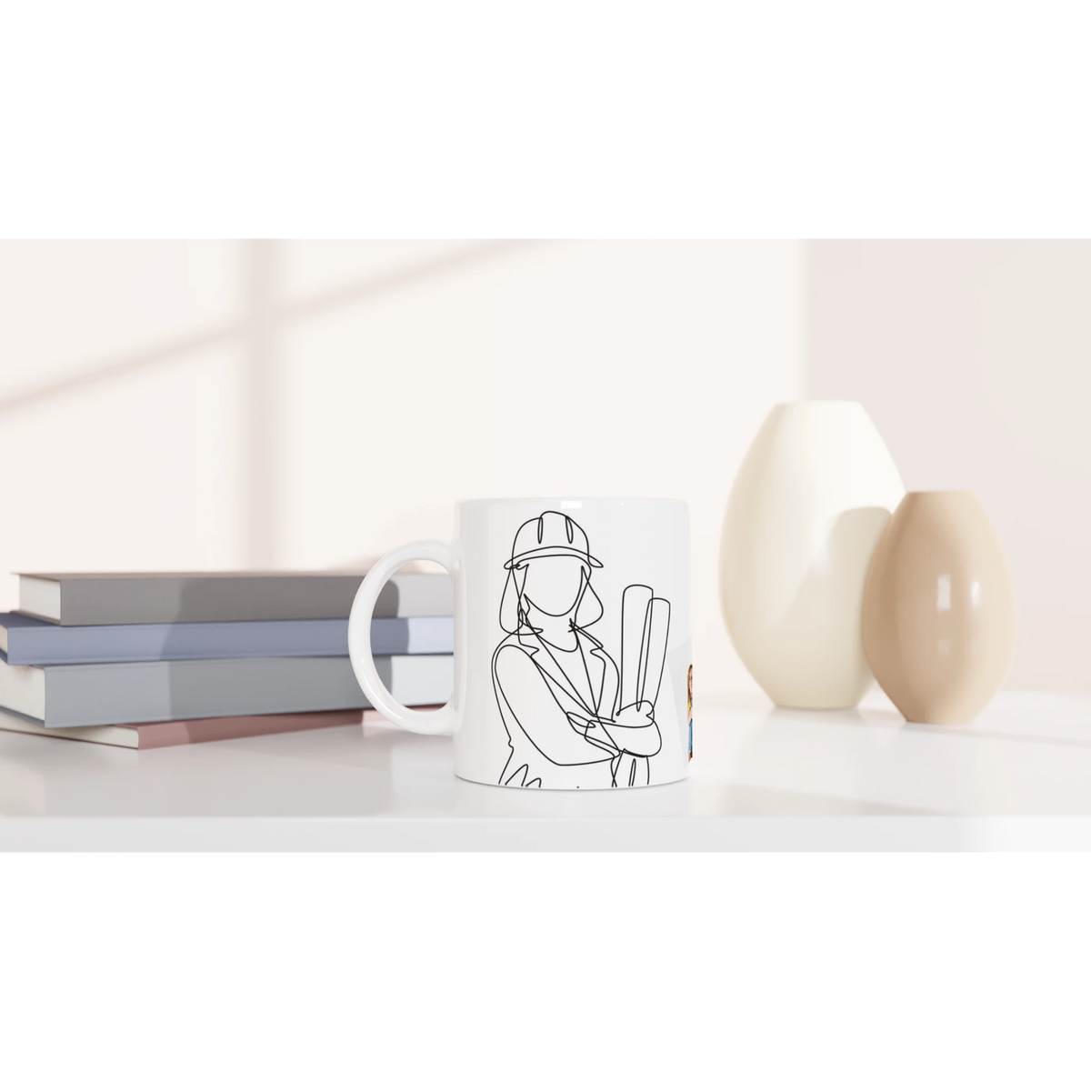 Stimmungsvolle Wandkunst für stilvolle Räume. Fototasse personalisierbar – Ingenieurin: zeitlos und harmonisch. Schlicht, elegant und wirkungsvoll.