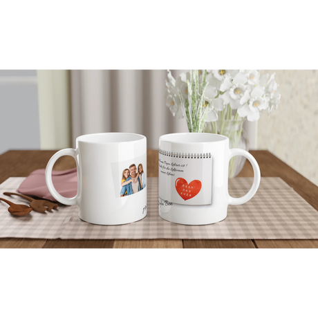 Fototasse personalisierbar - Lehrer – weiße Fototasse aus Keramik für Kaffee oder Tee