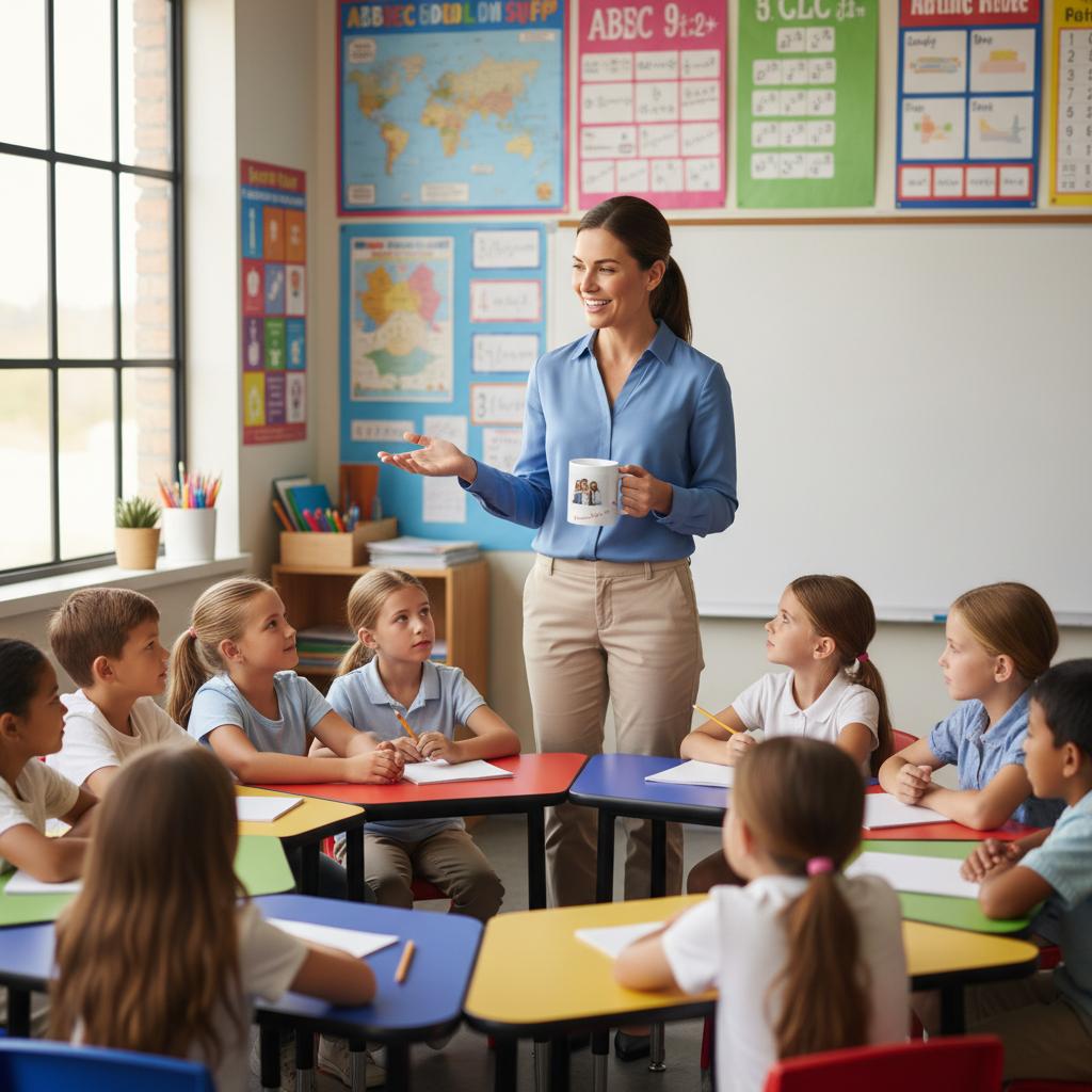 Stimmungsvolle Wandkunst für stilvolle Räume. Fototasse personalisierbar - Lehrerin: zeitlos und harmonisch. Schlicht, elegant und wirkungsvoll.