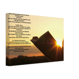 Dekoration mit Charakter. Gelassenheitsgebet Leinwanddruck -: zeitlos und harmonisch. Schlicht, elegant und wirkungsvoll.