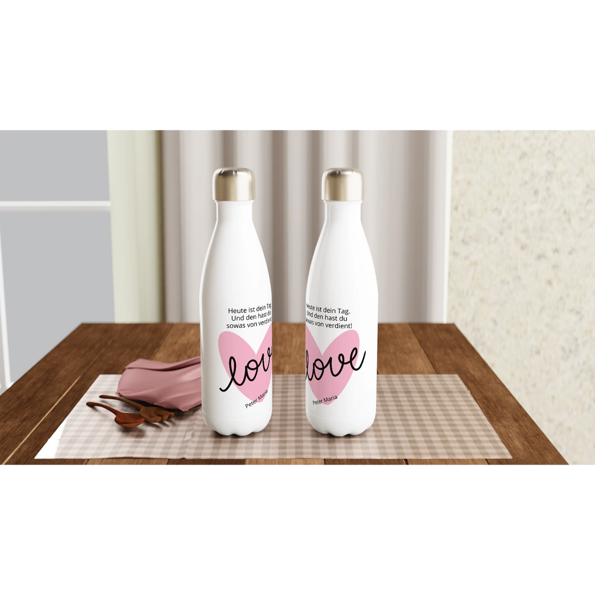 Dekoration mit Charakter. Geschenk zum Muttertag – 17oz Isolierwasserflasche: zeitlos und harmonisch. Eine besondere Bereicherung für jeden Raum.