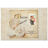 Geschenk zur Hochzeit - Hochwertiger Holzdruck aus Birkenholz für rustikale Wandkunst – Kunstdruck auf Birkenholz mit natürlicher Holzstruktur