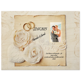Geschenk zur Hochzeit - Hochwertiger Holzdruck aus Birkenholz für rustikale Wandkunst – Kunstdruck auf Birkenholz mit hochwertiger Druckwirkung