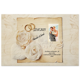 Geschenk zur Hochzeit - Hochwertiger Holzdruck aus Birkenholz für rustikale Wandkunst – Birkenholz-Kunstdruck für natürliche Raumgestaltung