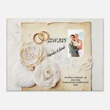 Geschenk zur Hochzeit - personalisierte Leinwand – Leinwand-Kunstdruck als dekorative Wandgestaltung