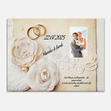 Geschenk zur Hochzeit - personalisierte Leinwand – Leinwandbild auf Holzkeilrahmen mit Motivdruck