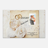 Geschenk zur Hochzeit - personalisierte Leinwand – Kunstdruck auf Leinwand als zeitlose Wanddekoration