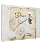 Geschenk zur Hochzeit - personalisierte Leinwand – Leinwandbild mit hochwertigem Motivdruck