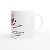 Geschenkidee Muttertag – Elegante Keramiktasse für besondere Anlässe – bedruckte Fototasse mit individuell wählbarem Motiv