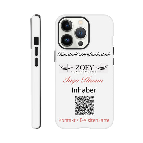 Dekoration mit Charakter. Hartschalen Phone Case für iPhone – QR-Code Visitenkarte - Werbeartikel: für stilvolle Raumgestaltung. Eine besondere Bereicherung für jeden Raum.