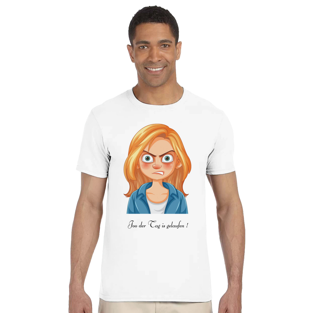 Herren fun shirt -- das Böse kennt keinen Namen – bedrucktes Kleidungsstück mit individuellem Motiv