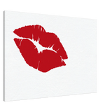 Hochwertiger Kunstdruck auf Leinwand – Bild von Lippen 70x100 cm – Kunstdruck auf Leinwand mit Holzkeilrahmen
