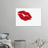 Dekoration mit Charakter. Hochwertiger Kunstdruck auf Leinwand –  von Lippen 70x100 cm: zeitlos und harmonisch. Schlicht, elegant und wirkungsvoll.