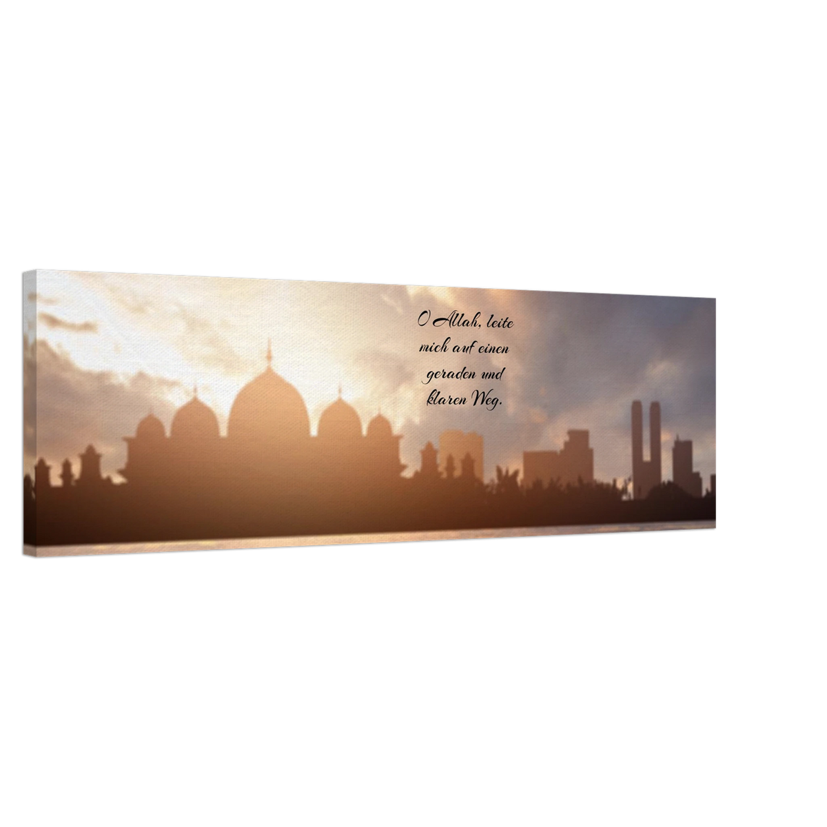 Islamische Kraftgebete auf Leinwand – Hochwertiger Canvasdruck für spirituelle Momente – Kunstdruck auf Leinwand mit hochwertiger Druckwirkung