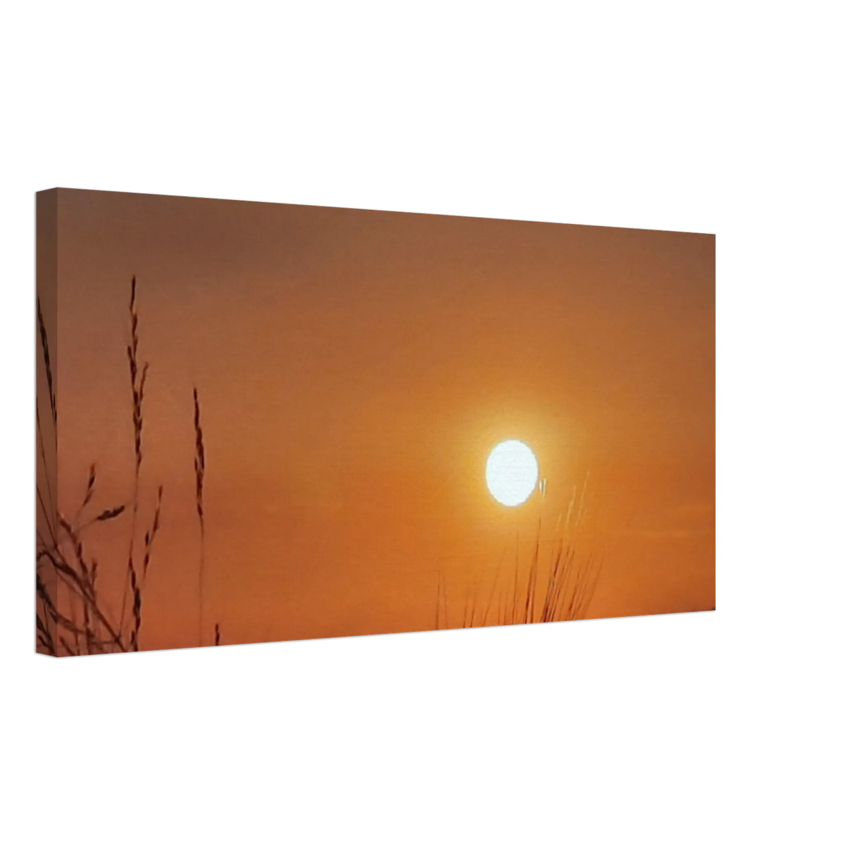 Kunstdruck auf Leinwand – Westerwald in der Abendsonne, Hochwertiger Wandkunstdruck – Leinwandbild mit dekorativer Motivgestaltung