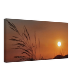 Kunstdruck auf Leinwand – Westerwald in der Abendsonne, Hochwertiger Wandkunstdruck – Kunstdruck auf Leinwand mit hochwertiger Druckwirkung