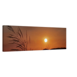 Kunstdruck auf Leinwand – Westerwald in der Abendsonne, Hochwertiger Wandkunstdruck – Wandbild auf Leinwand mit individuell gewähltem Motiv