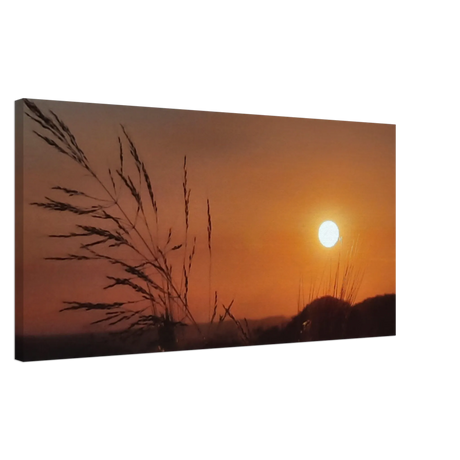 Dekoration mit Charakter. Kunstdruck auf Leinwand – Westerwald in der Abendsonne, Hochwertiger Wandkunstdruck: zeitlos und harmonisch. Schlicht, elegant und wirkungsvoll.