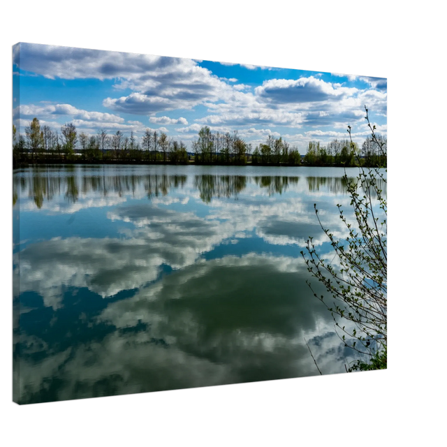 Dekoration mit Charakter. Kunstdruck trifft Leinwand - Horizont meets Water  70x100 cm / 28x40″: für stilvolle Raumgestaltung. Eine besondere Bereicherung für jeden Raum.