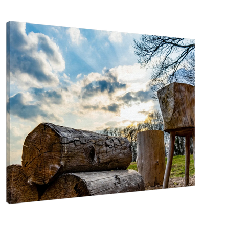 Dekoration mit Charakter. Leinwand Kunstdruck Licht bricht Schatten – Nahe Kundert 70x100 cm / 28x40": zeitlos und harmonisch. Eine besondere Bereicherung für jeden Raum.