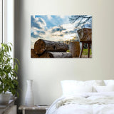 Dekoration mit Charakter. Leinwand Kunstdruck Licht bricht Schatten – Nahe Kundert 70x100 cm / 28x40": für stilvolle Raumgestaltung. Schlicht, elegant und wirkungsvoll.