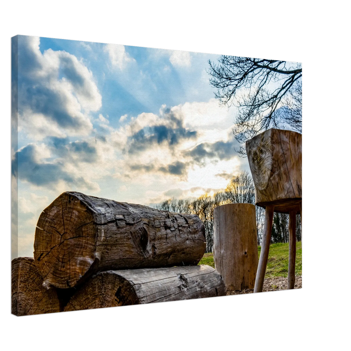 Dekoration mit Charakter. Leinwand Kunstdruck Licht bricht Schatten – Nahe Kundert 70x100 cm / 28x40": für stilvolle Raumgestaltung. Schlicht, elegant und wirkungsvoll.
