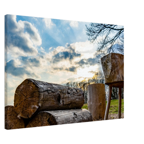 Dekoration mit Charakter. Leinwand Kunstdruck Licht bricht Schatten – Nahe Kundert 70x100 cm / 28x40": für stilvolle Raumgestaltung. Schlicht, elegant und wirkungsvoll.