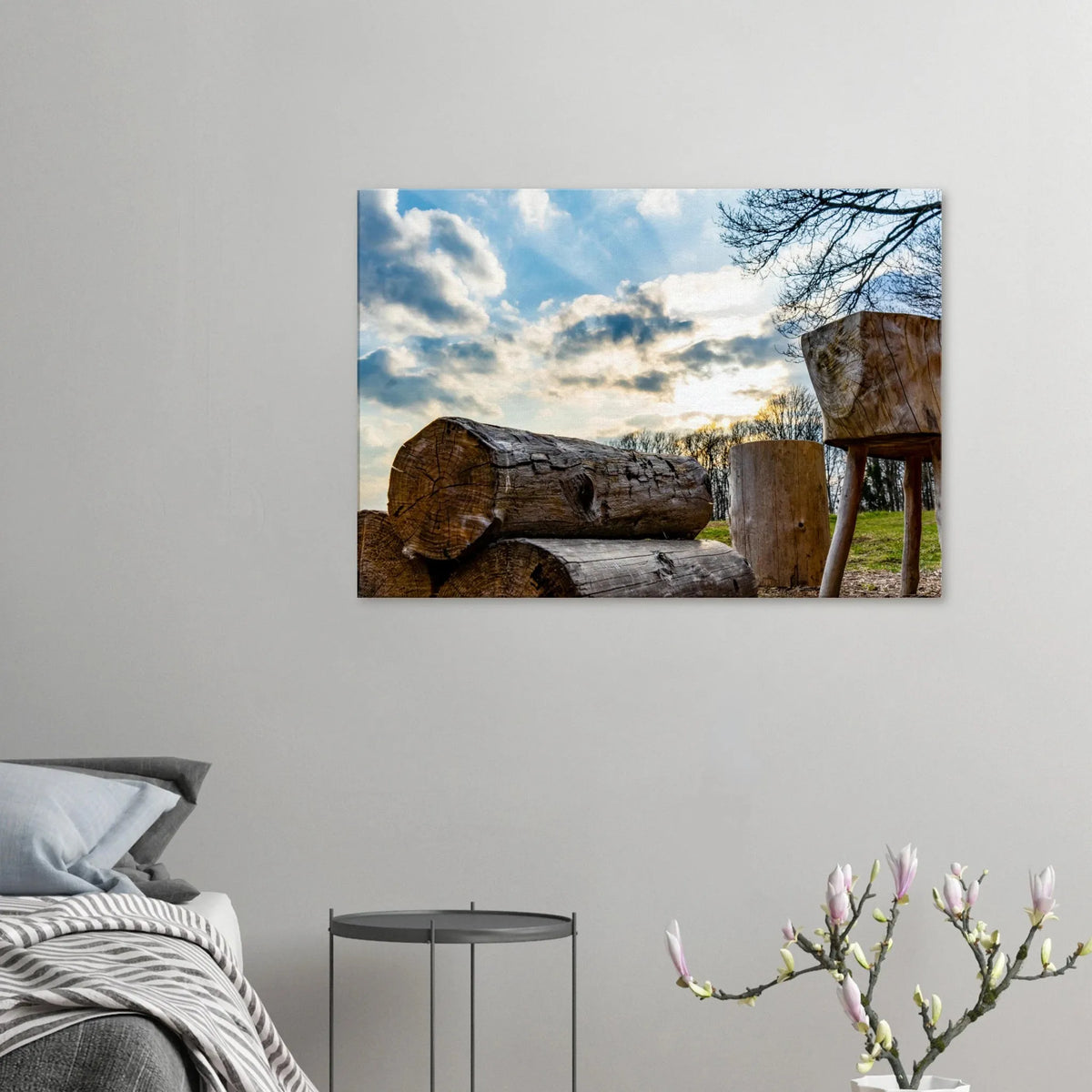 Leinwand Kunstdruck Licht bricht Schatten – Nahe Kundert 70x100 cm / 28x40" – bedruckte Leinwand auf stabilem Keilrahmen