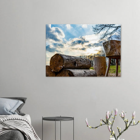 Leinwand Kunstdruck Licht bricht Schatten – Nahe Kundert 70x100 cm / 28x40" – bedruckte Leinwand auf stabilem Keilrahmen
