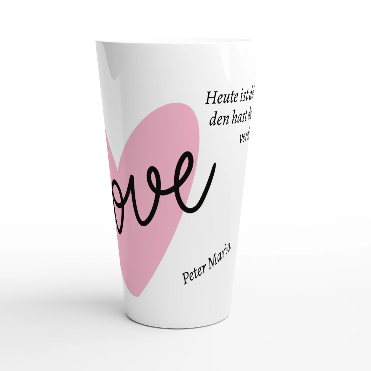 Latte-Tasse Muttertags Geschenk – Glänzende 17oz Keramiktasse für Heißgetränke – individuell gestaltbare Tasse mit Foto oder Spruch