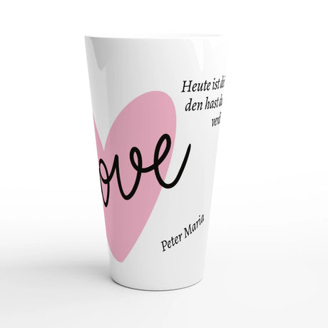 Latte-Tasse Muttertags Geschenk – Glänzende 17oz Keramiktasse für Heißgetränke – individuell gestaltbare Tasse mit Foto oder Spruch